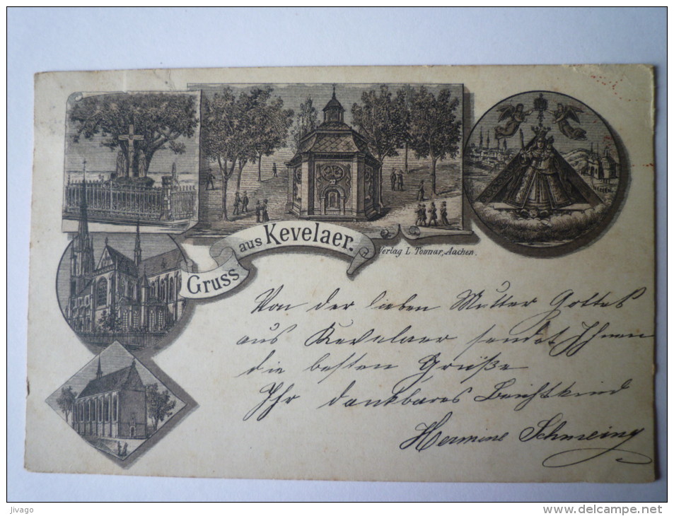 GRUSS   Aus  KEVELAER  :  Jolie Carte D'avant  1900 - Kevelaer