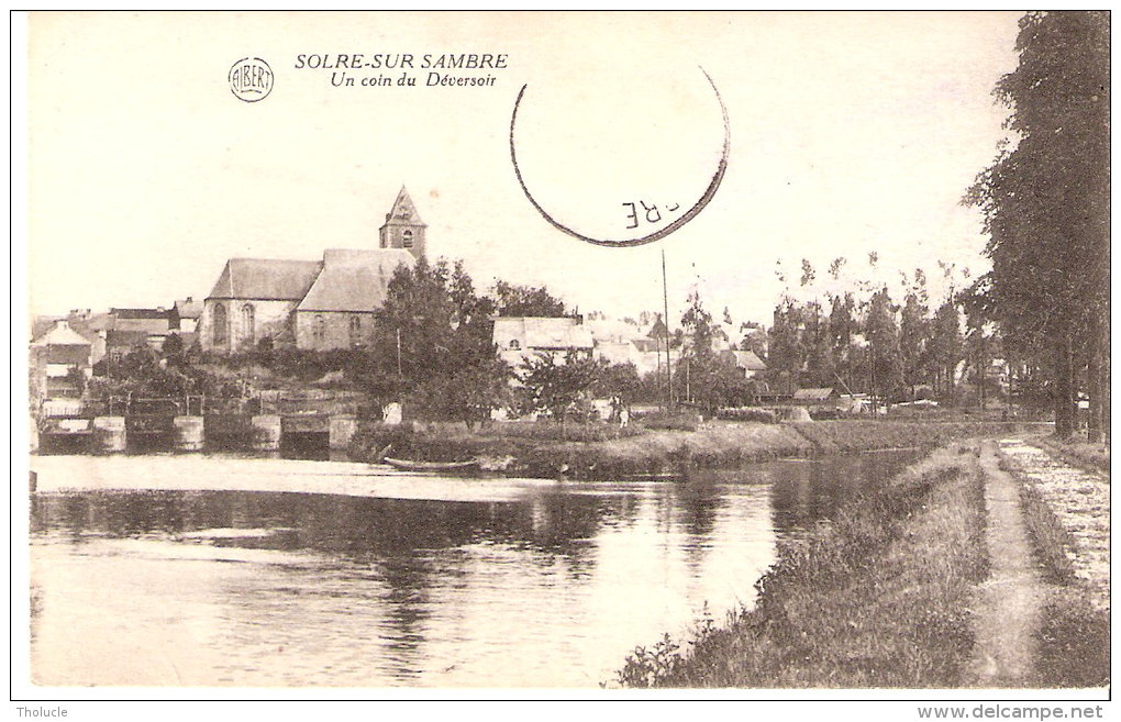 Solre-sur-Sambre (Lobbes-Hainaut)-+/-1910- Un Coin Du Déversoir- Edit. Albert - Lobbes