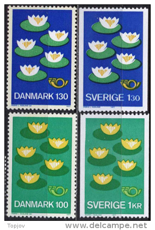 EUROPEAN  ORG. NORDEN  LOT - Water Lilies - MAT.GUM. - **MNH - 1977 - Cat. 40 E - Europese Instellingen