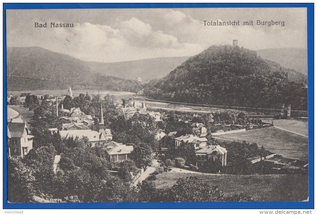 Deutschland; Bad Nassau A. D. Lahn; Panorama; 1918 - Nassau