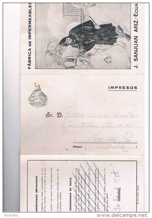 España. Guerra Civil. Postal  Despegable Con Publicidad - 1931-....