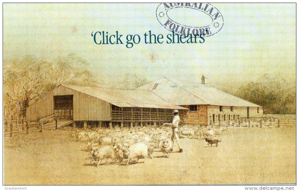 Australia 1986 Click Go The Shears Presentation Pack - See 2nd Scan - Presentation Packs
