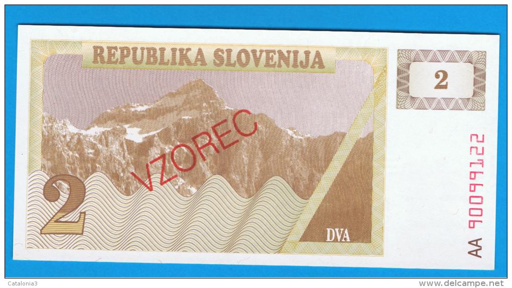 ESLOVENIA - 2 Tolar ND SC P-2S  SPECIMEN - Slowenien