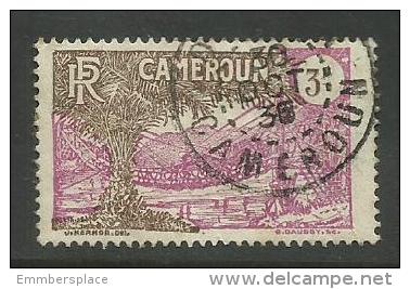 CAMEROUN - 1925 LIANA SUSPENSION BRIDGE 3f USED - Used Stamps
