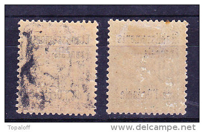 Océanie Taxe N°4 Et 6 Neuf Charniere Ou Adhérences Tache Brunatre Sur Une Dent Du N°6 - Postage Due