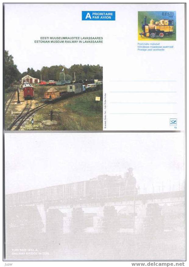 Estonia: Museum Railway In Lavassaare (2002). Postcard - Sonstige & Ohne Zuordnung