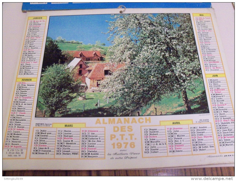 LOT De 57 Almanachs. Calendriers Des Années 1970 Aux Années 90. Oberthur. Lavigne. Oller. Cartier-Bresson. Eyrelle. .... - Tamaño Grande : 1971-80