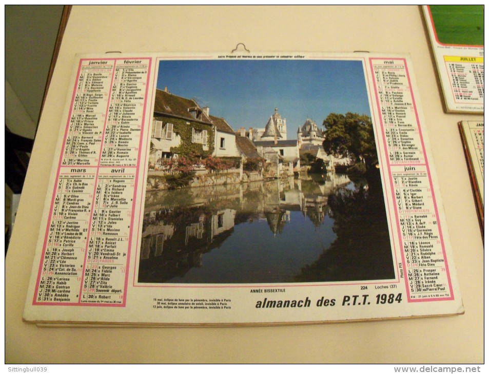 LOT de 57 Almanachs. Calendriers des Années 1970 aux Années 90. Oberthur. Lavigne. Oller. Cartier-Bresson. Eyrelle. ....