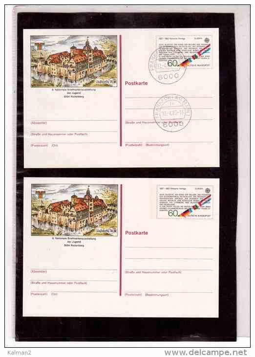 DE1860- GERMANIA REP.FEDERALE  - ENTIRE   "  9.NAT.LE BRIEFMARKENAUSSTELLUNG " NEW AND WITH CANCEL - MICHEL NR.  PSo.7 - Cartes Postales - Oblitérées