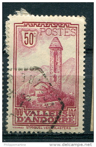 Andorre 1932-33 - YT 35 (o) Sur Fragment - Gebraucht
