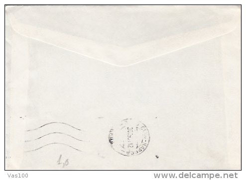 DEER, CERF, STAMP ON AIRMAIL COVER, SENT TO ROMANIA, 1991, FRANCE - Briefe U. Dokumente