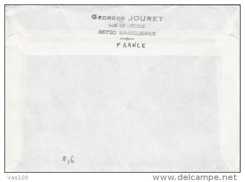 JEAN GUEHENNO, STAMP ON COVER, SENT TO ROMANIA, 1990, FRANCE - Storia Postale