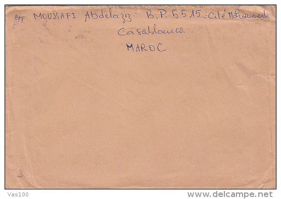 MAROCCO ROYALTIES, CASABLANCA, STAMPS AND POSTMARK ON COVER, 1974, MAROCCO - Morocco (1956-...)