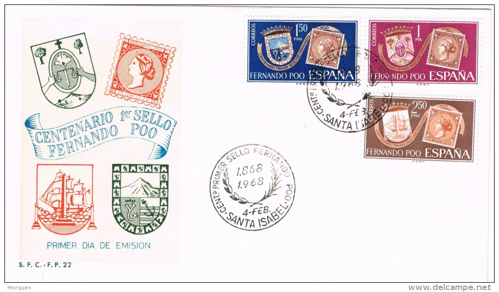 3712. Carta S.P.D. Santa Isabel (Fernando Poo) 1968. Colonia Española - Fernando Po