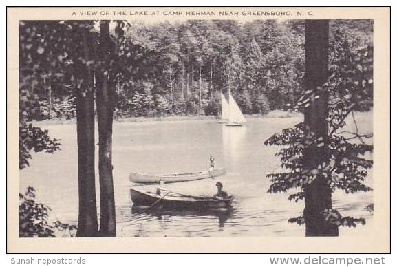 North Carolina Greensboro A View Of The Lake At Camp Herman Near - Greensboro