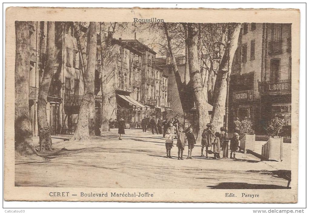 CERET (Pyrénées Orientales) Roussillon - Boulevard Maréchal Joffre - Animée - Ceret