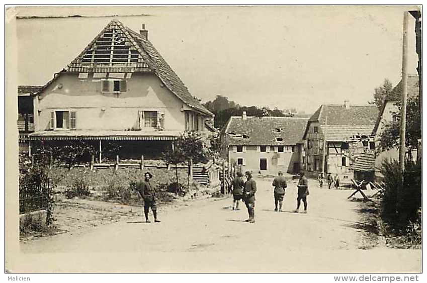 A Identifier -ref A249- Carte Photo - A Situer -guerre 1914-18- Plan Chasseurs Alpins -carte Photo Bon Etat   - - Da Identificare