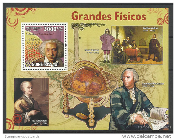Guinée Bissau Physique Albert Einstein Isaac Newton Galileu Galilei 2009 ** Guinea Bissau Physics ** - Albert Einstein