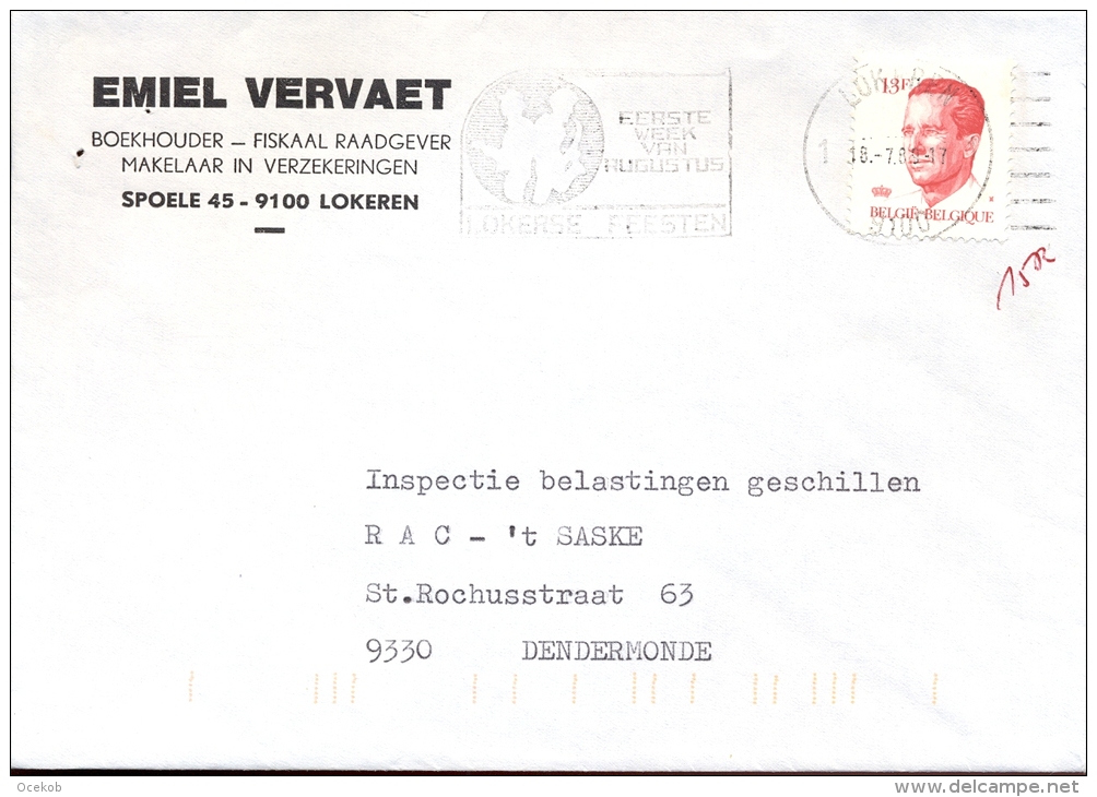 Omslag Enveloppe Lokeren 1980 - Enveloppes