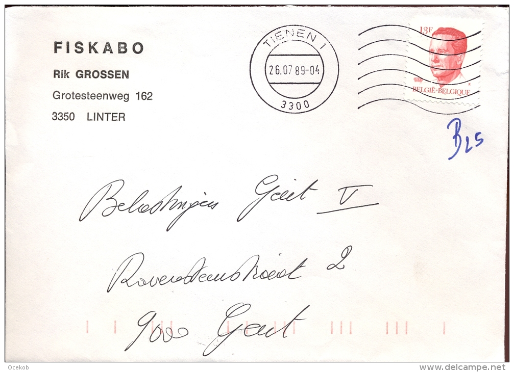 Omslag Enveloppe Linter 1982 - Briefe