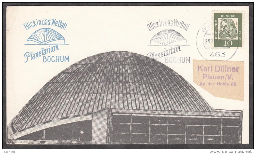 Germany DDR 1964 Planetarium Bochum SPESIAL CANCELLATION 10 - Briefe U. Dokumente