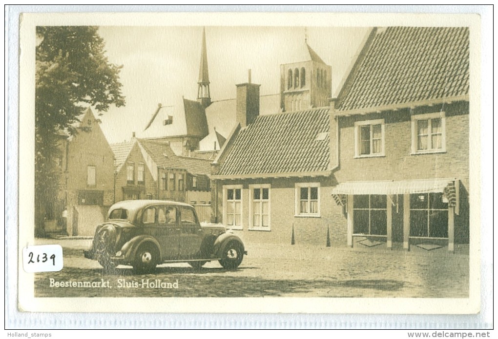 SLUIS * BEESTENMMARKT * ANSICHTKAART * CPA (2139) GELOPEN Naar BOEREHOEVE - Sluis