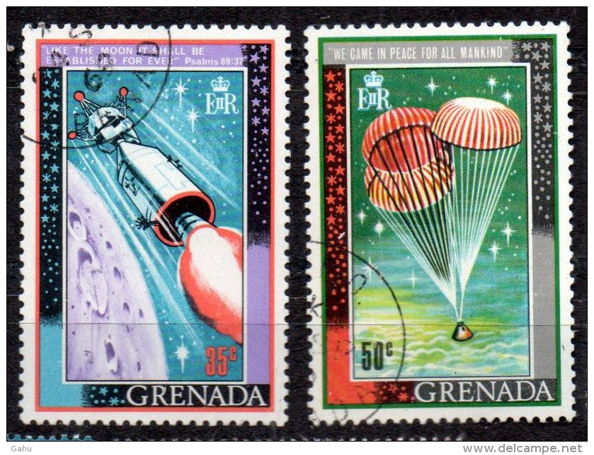 Grenade ; Grenada ; 1969 ;n° Y: 316/317 ;ob. ;" Conquete De La Lune " ;cote Y :1.20 E - Grenada (...-1974)