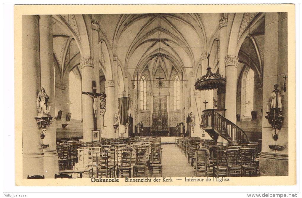 "Onkerzele - Binnenzicht Der Kerk / Intérieur De L'Eglise" - Geraardsbergen