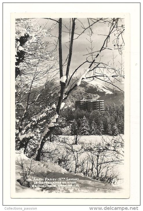 Cp, 74, Assy-Passy, Le Sancellemoz En Hiver, écrite 1951 - Passy