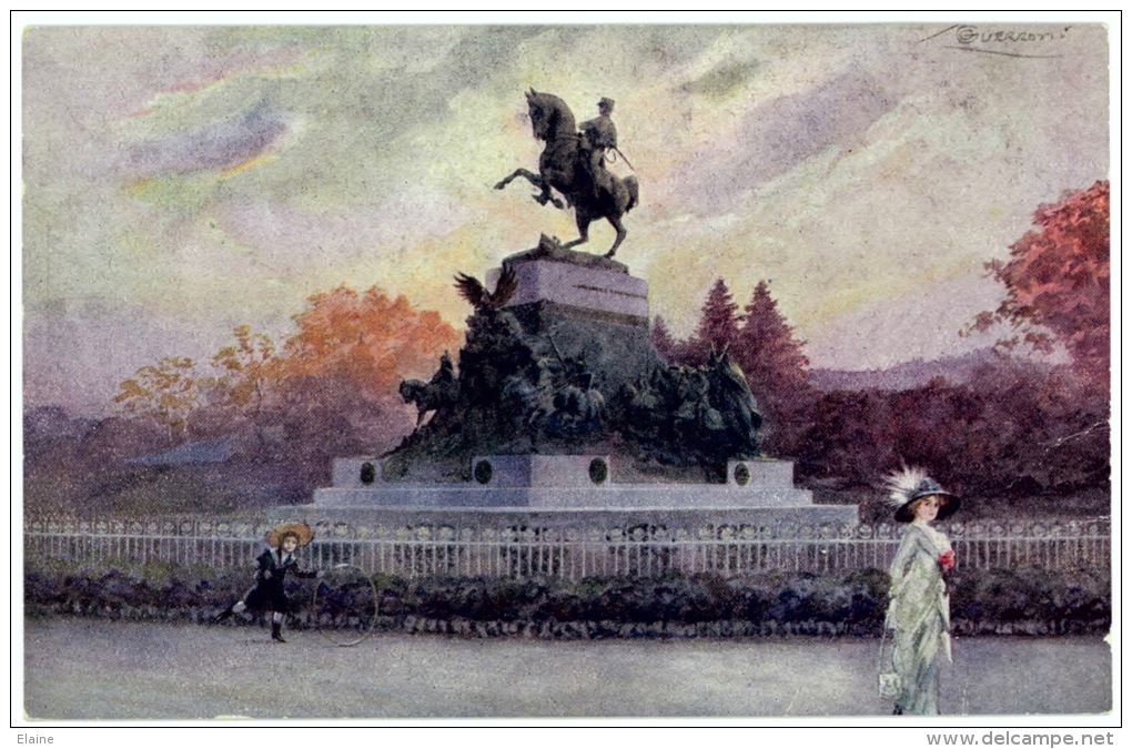 Monumento Al Principe Amedeo Di Savola -  Artist Signed G. Guerzoni - Autres Monuments, édifices