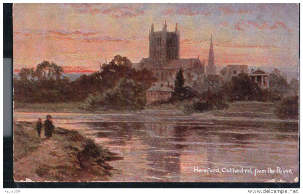 Hereford - Cathedral From The River - Herefordshire