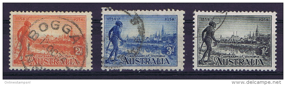 Australia: 1934 Mi 120-122, SG 147 - 149 Used - Usati