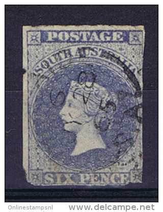 South Australia: 1856, Mi 6, SG 10 Used - Oblitérés