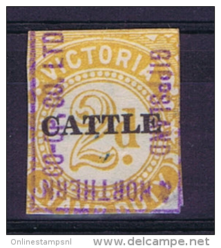 Australia Victoria : Cattle Tax Stamp - Gebruikt