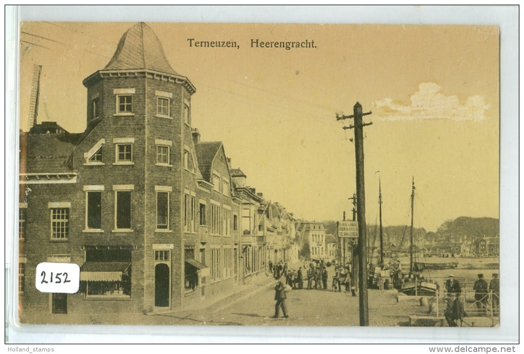 TERNEUZEN * HEERENGRACHT * ANSICHTKAART * CPA (2152) GELOPEN IN 1925 VAN NEUZEN NAAR KRUININGEN - Terneuzen