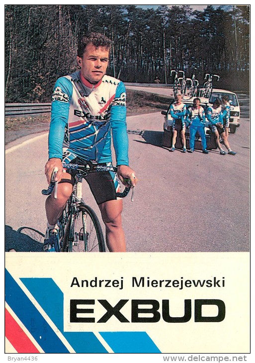 Pologne - Kielce - Equipe Cycliste Polonaise "Exbud" -Andrzej Mierzejewski -Coureur Nommé -Carte  Très Bel Etat (2 Scans - Pologne