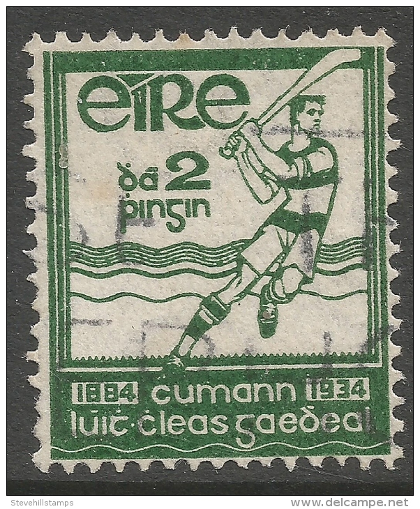 Ireland. 1934 Golden Jubilee Of Gaelic Athletic Association. 2d Used. SG 98 - Gebruikt