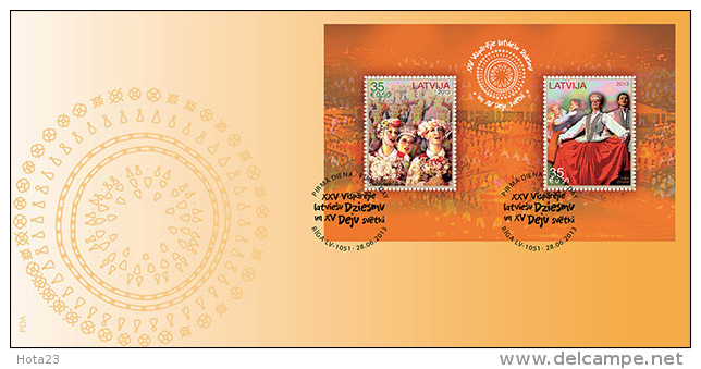 2013 Latvia Lettland  XXV Song And Dance Festival  S/S  FDC - Lettland