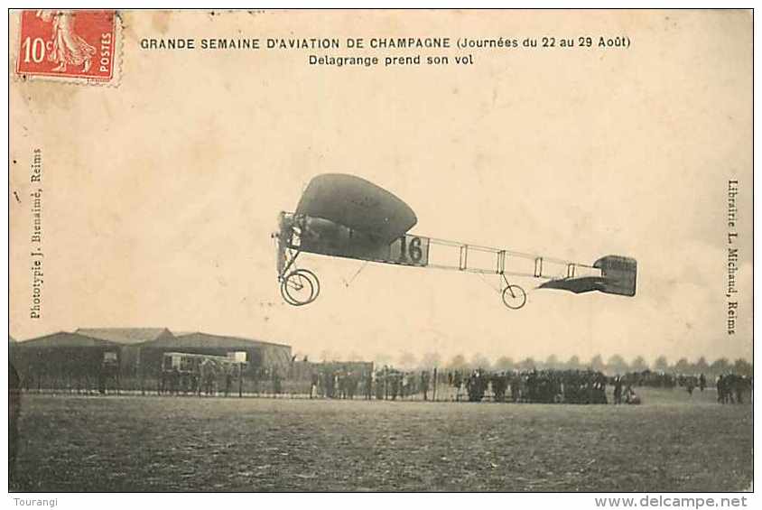 Juin13 2045 : Reims  -  Grande Semaine D´aviation De Champagne  -  Delagrange - Autres & Non Classés