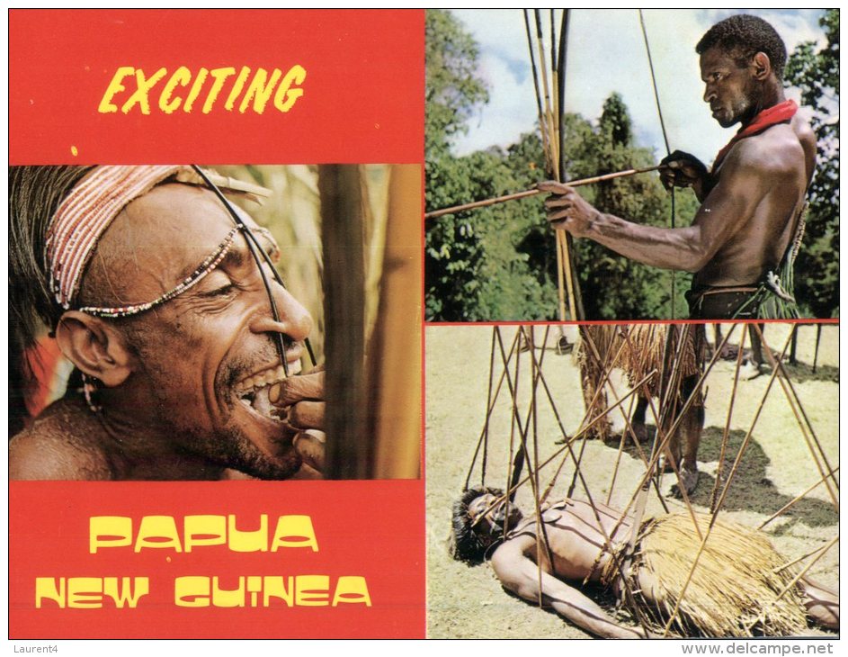 (987) Papua New Guinea - Hunters Men - Papua Nuova Guinea