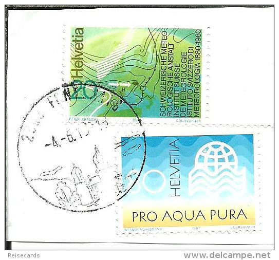 1982: Pro Aqua Pura - Schweizerische Meteorologische Anstalt - Gebraucht