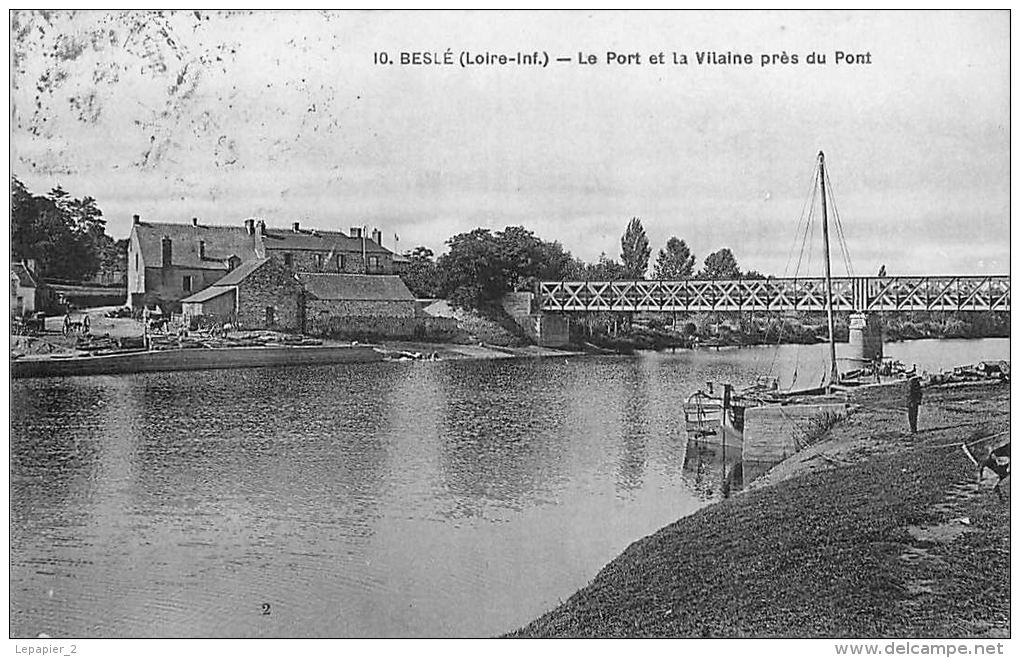 44 BESLE Le Port Et La Vilaine Près Du Pont CPA - Other & Unclassified