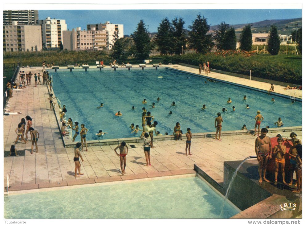 CPSM 42  SAINT CHAMOND LA PISCINE AU FOND FONSALA  Grand Format 15 X 10,5 - Saint Chamond