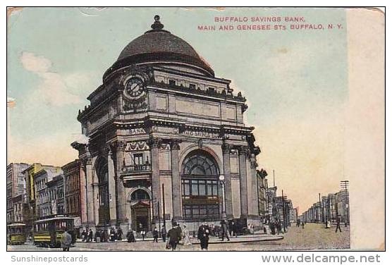 New York Buffalo Buffalo Savings Bank Main And Genesee Sts - Buffalo