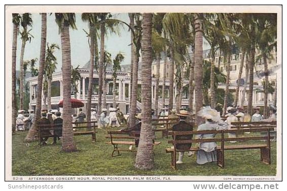 Florida Palm Beach Afternoon Concert Hour Royal Poinciana Hotel - Palm Beach