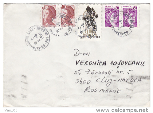 VICTORY SINANGOGUE FROM PARIS, STAMPS ON COVER, 1991, FRANCE - Lettres & Documents