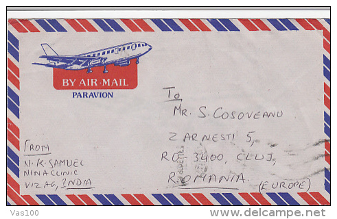 FOREST, MAHATMA GANDHI, STAMPS ON AIRMAIL COVER, 1994, INDIA - Brieven En Documenten