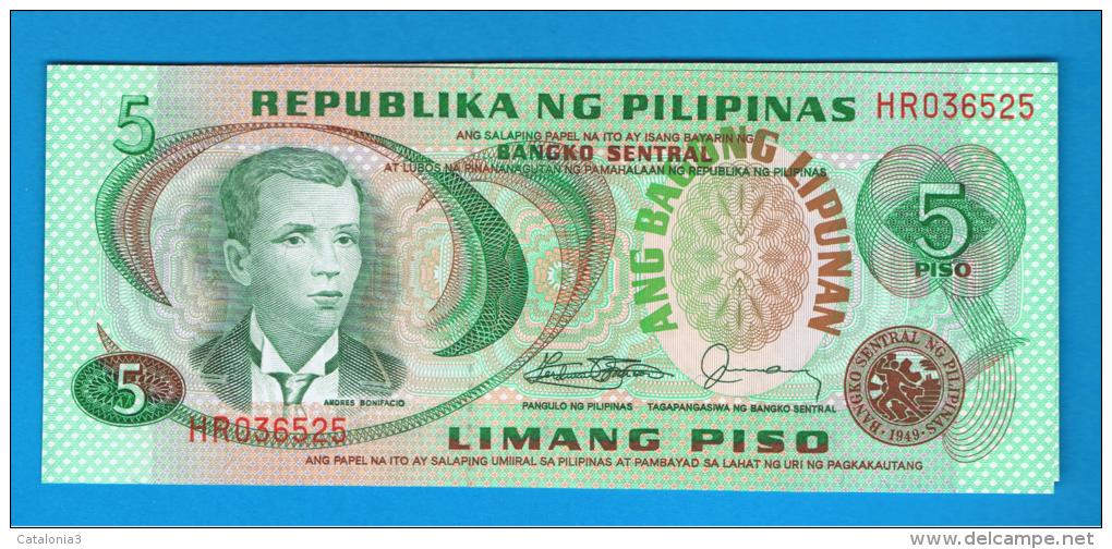 FILIPINAS - PHILIPPINES -  5 Piso ND SC  P-160 - Philippines