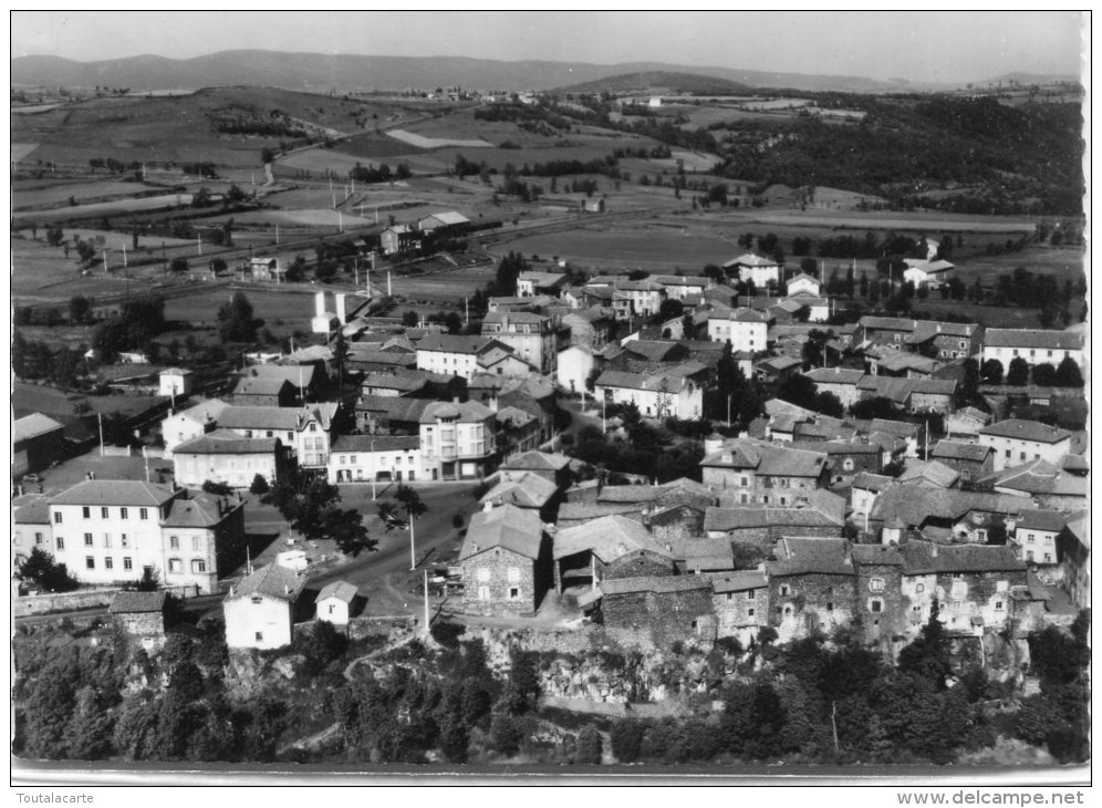 CPSM 43 SOLIGNAC SUR LOIRE VUE GÉNÉRALE AÉRIENNE   Grand Format 15 X 10,5 - Solignac Sur Loire