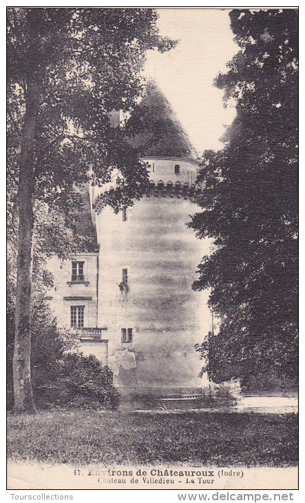 CPA 36 @ VILLEDIEU SUR INDRE @ Le Château De Villedieu Avant Qu'il Soit En Ruine - La Tour - Other & Unclassified